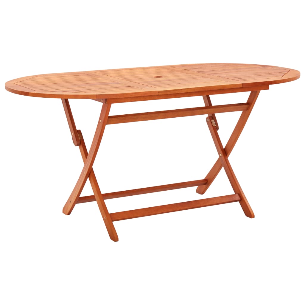 Juego de comedor de jardín 9 pzas madera eucalipto y textilene