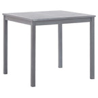 Juego de comedor de jardín 5 pzas madera maciza de acacia gris