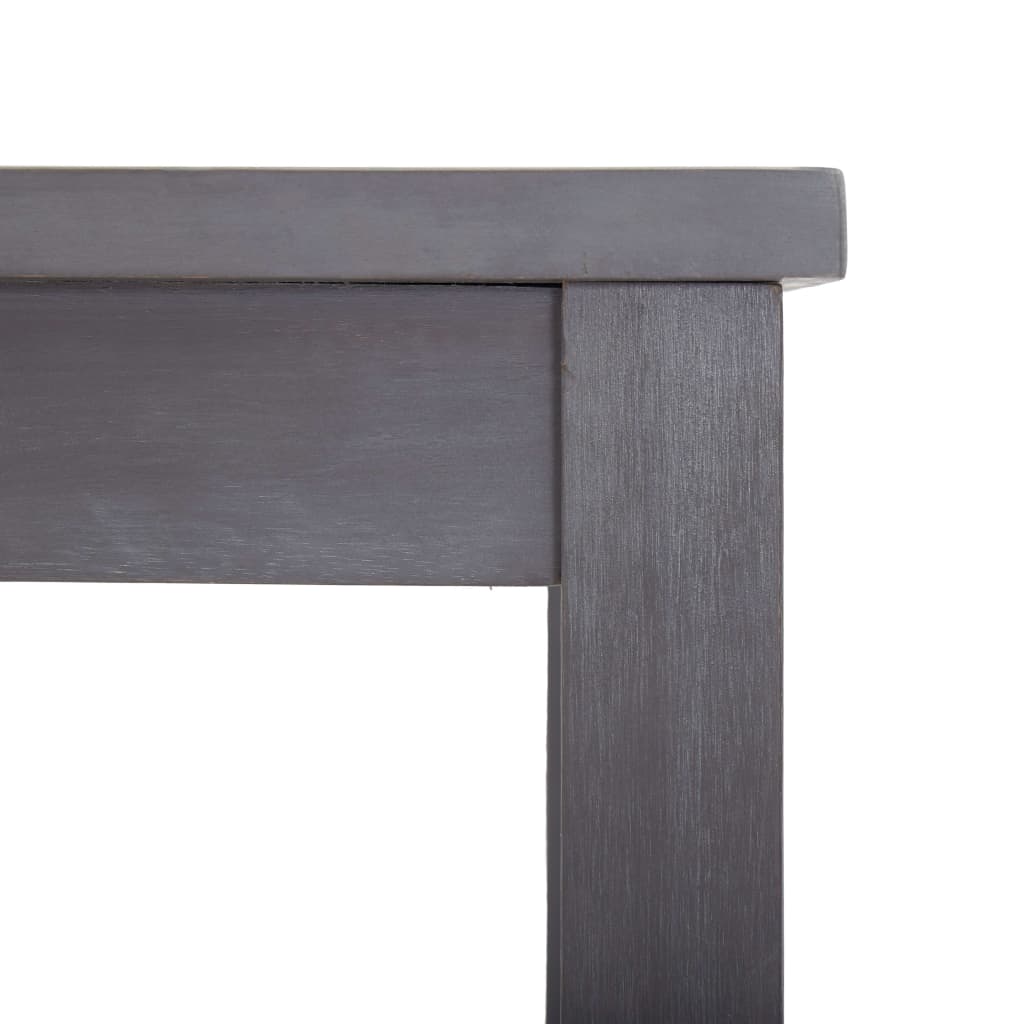 Juego de comedor de jardín 5 pzas madera maciza de acacia gris