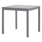Juego de comedor de jardín 5 pzas madera maciza de acacia gris