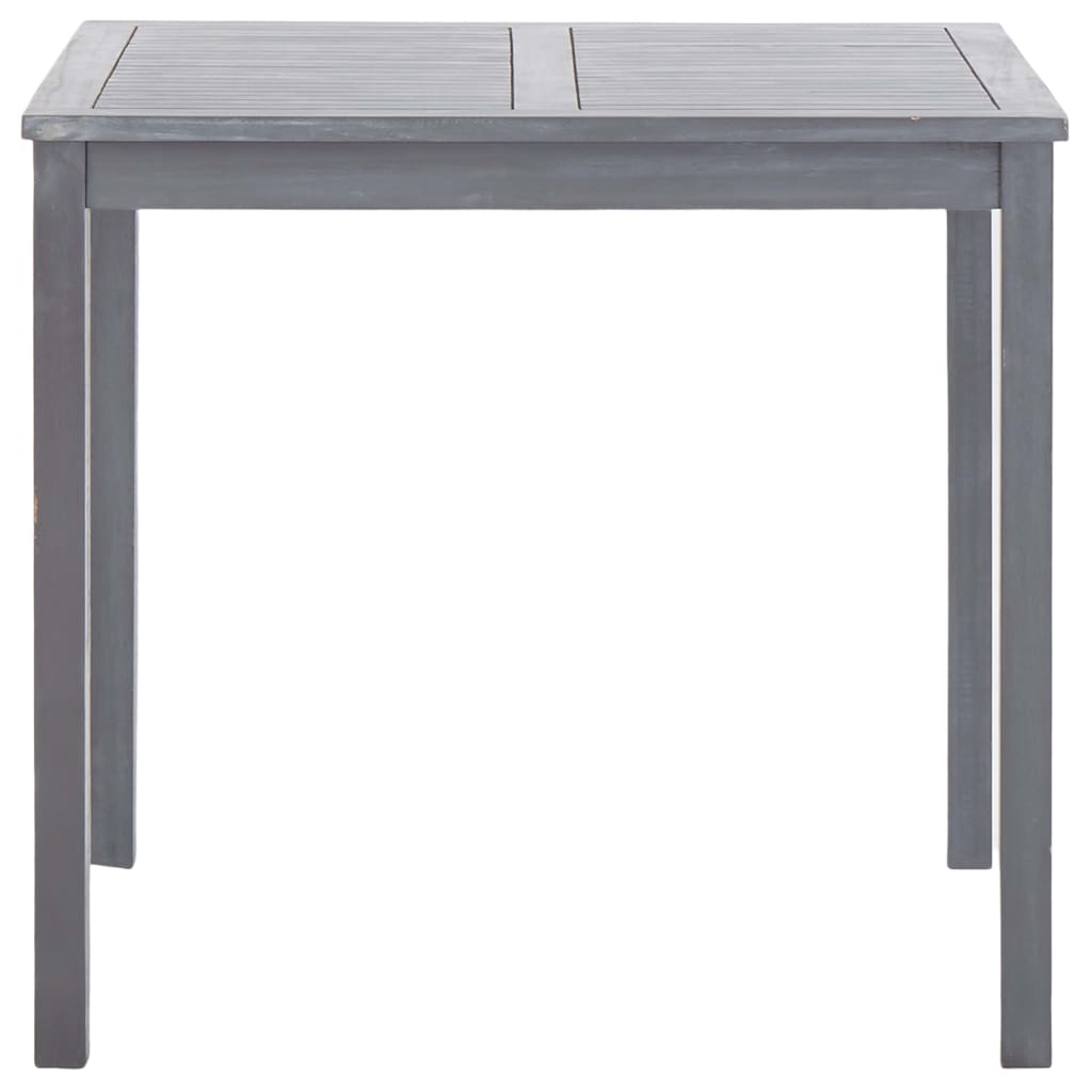 Juego de comedor de jardín 5 pzas madera maciza de acacia gris
