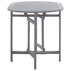 Juego de comedor de jardín 5 pzas madera maciza de acacia gris
