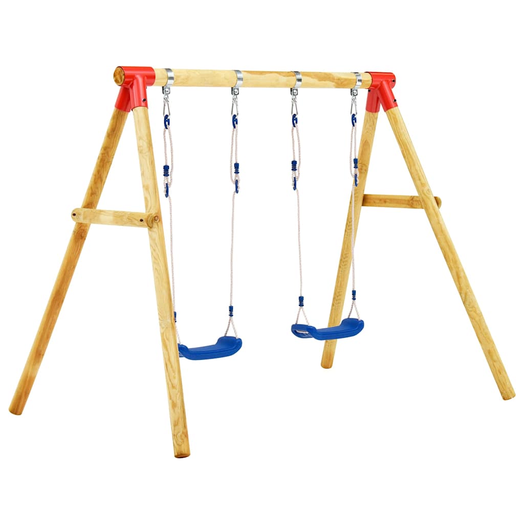 Columpio de madera de pino 230x130x166 cm