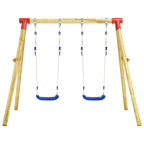 Columpio de madera de pino 230x130x166 cm