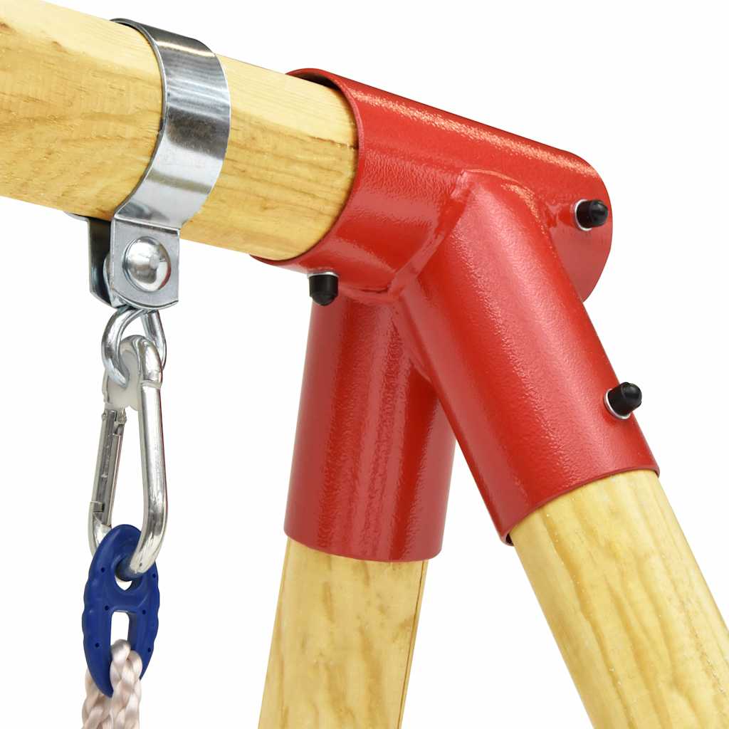 Columpio de madera de pino 230x130x166 cm