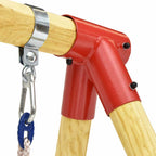 Columpio de madera de pino 230x130x166 cm