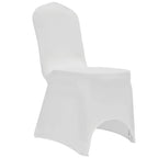 Funda de silla elástica 12 unidades blanca
