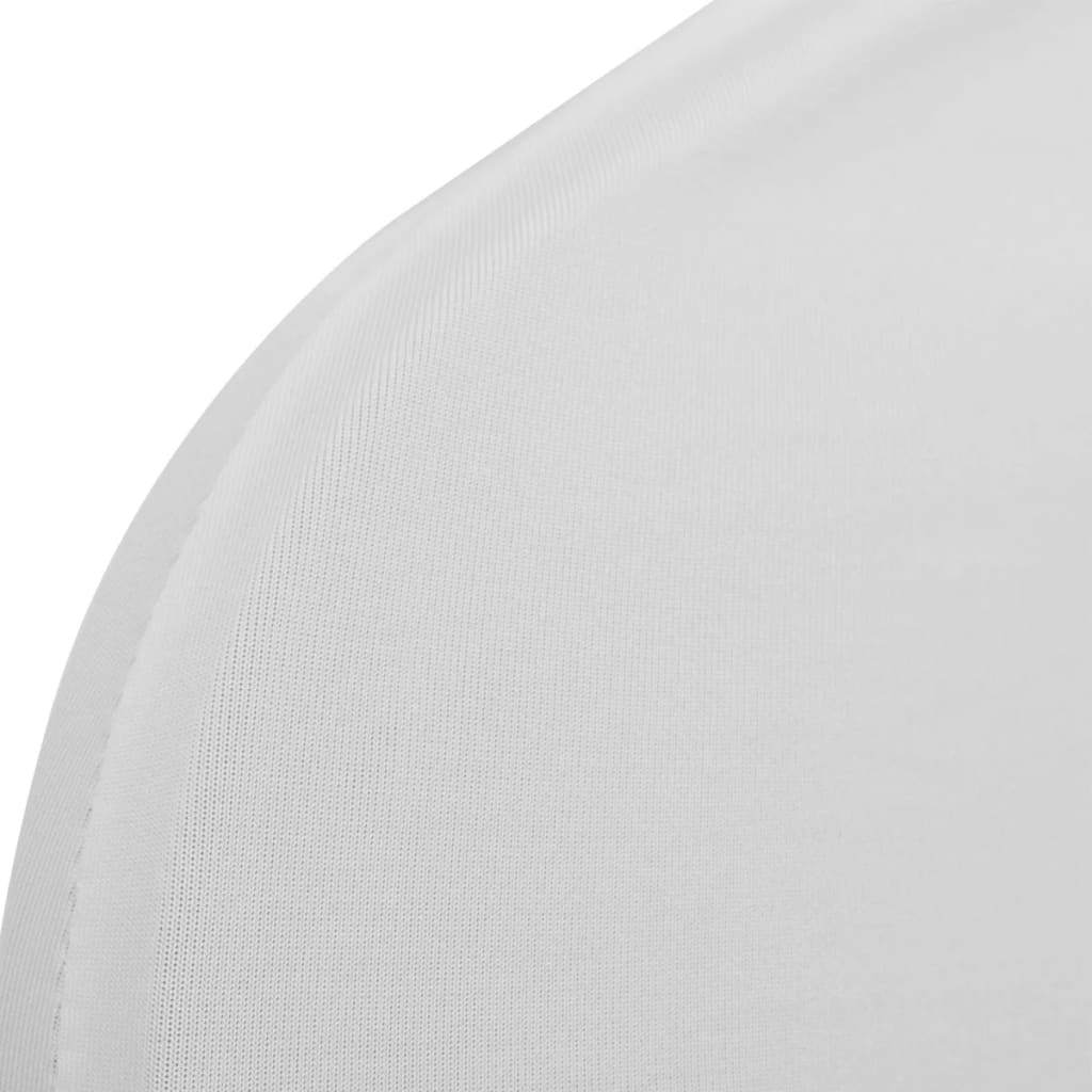 Funda de silla elástica 12 unidades blanca