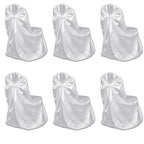 Funda de silla para banquete de boda 12 unidades blanco