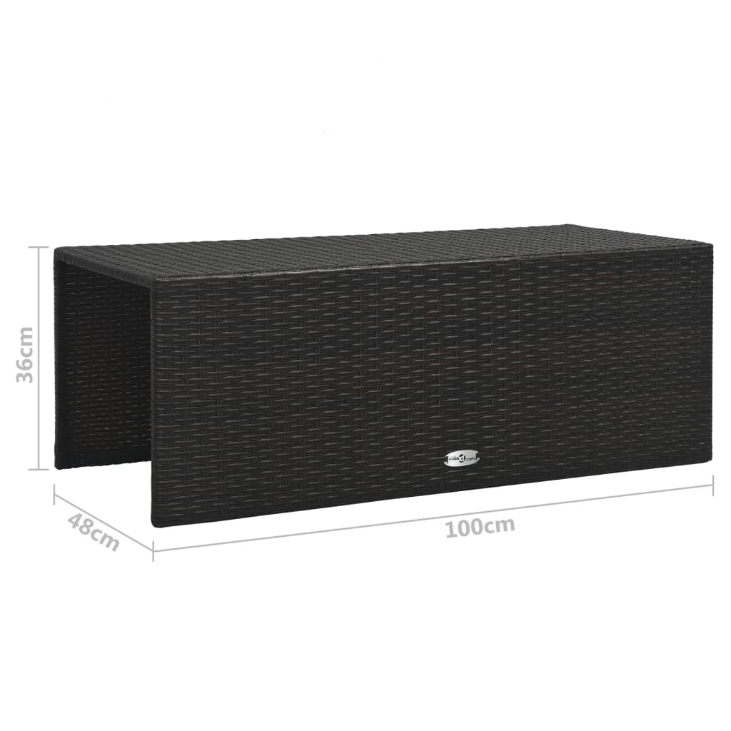 Set muebles de jardín 6 piezas y cojines ratán sintético marrón