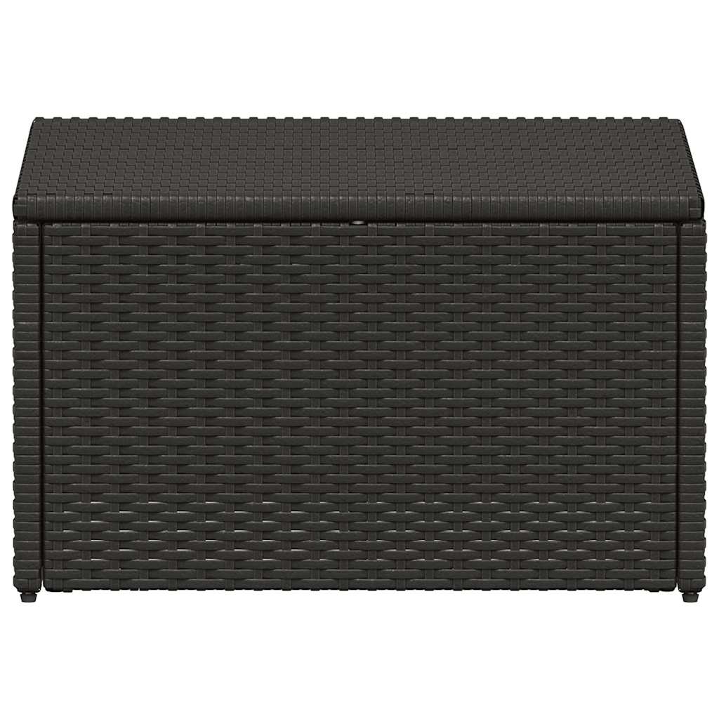 Set muebles de jardín y cojines 4 piezas ratán sintético marrón