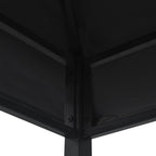 Cenador de BBQ acero antracita 240x150x255 cm