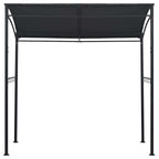 Cenador de barbacoa acero gris antracita 215x150x220 cm