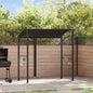 Cenador de barbacoa acero gris antracita 215x150x220 cm