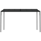 Cenador con tejado aluminio y acero gris antracita 4x3x2,5 m
