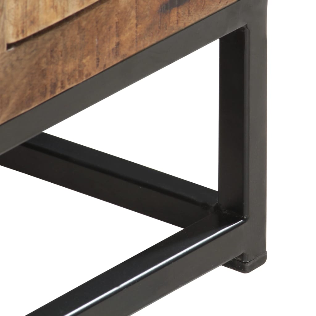 Mueble para TV de madera maciza reciclada 120x30x40 cm