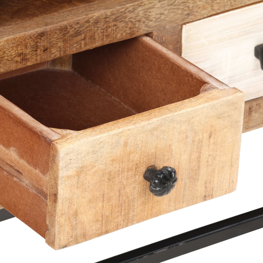 Mueble para TV de madera maciza reciclada 120x30x40 cm