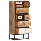 Cajonera de madera maciza reciclada 45x30x105 cm