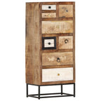 Cajonera de madera maciza reciclada 45x30x105 cm