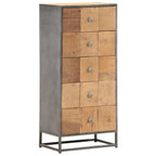Cajonera de madera maciza reciclada 45x30x100 cm