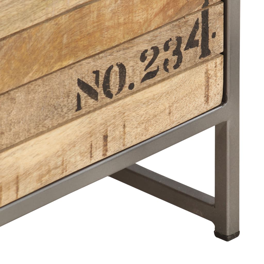 Cajonera de madera maciza de mango 45x30x105 cm