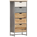 Cajonera de madera maciza de mango 45x30x105 cm