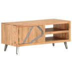 Mesa de centro de madera maciza de acacia 120x60x40 cm