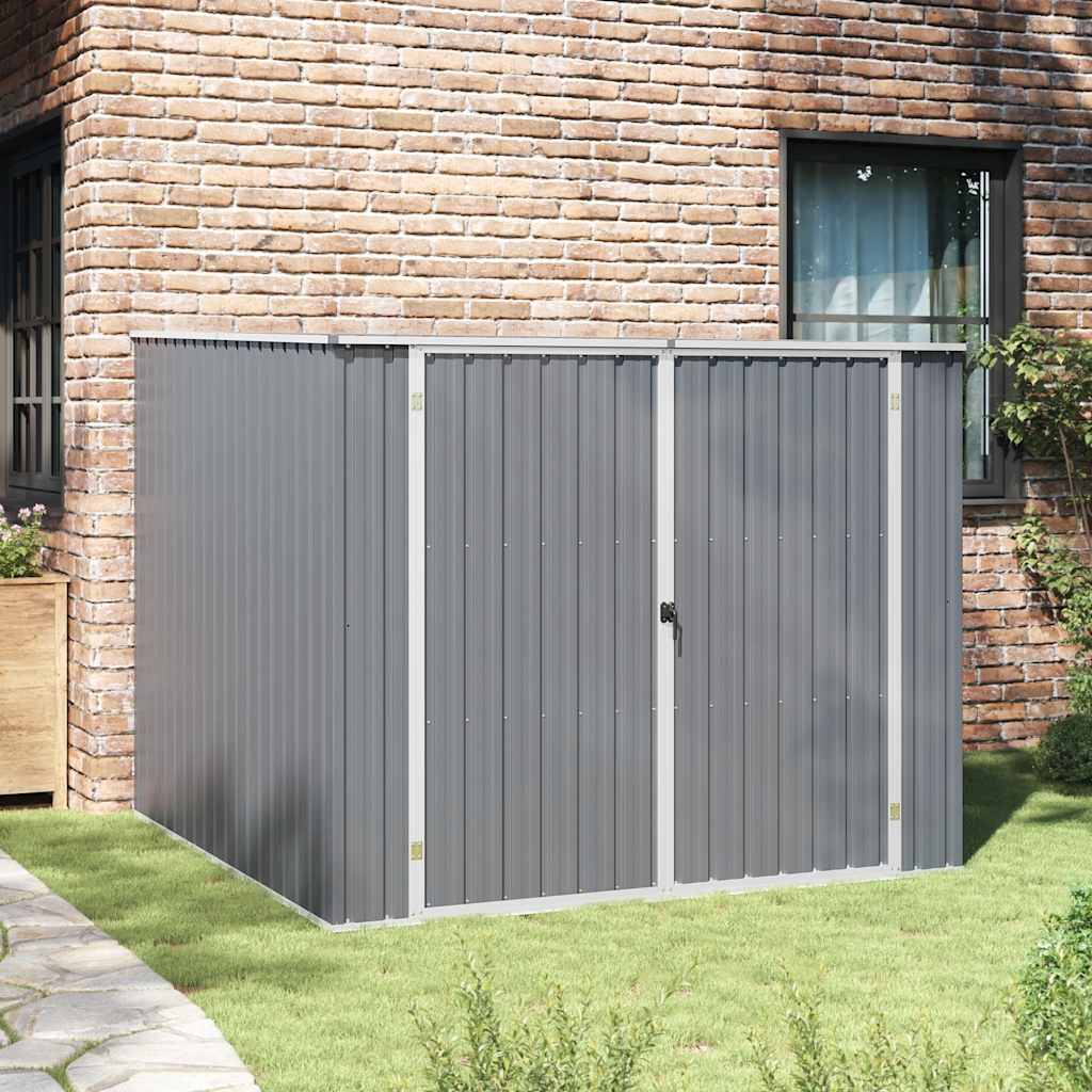 Cobertizo de jardín acero galvanizado antracita 116x45x175cm