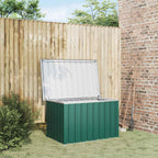 Caja de almacenamiento para jardín verde 109x67x65 cm