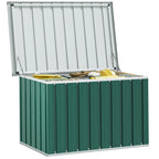 Caja de almacenamiento para jardín verde 109x67x65 cm