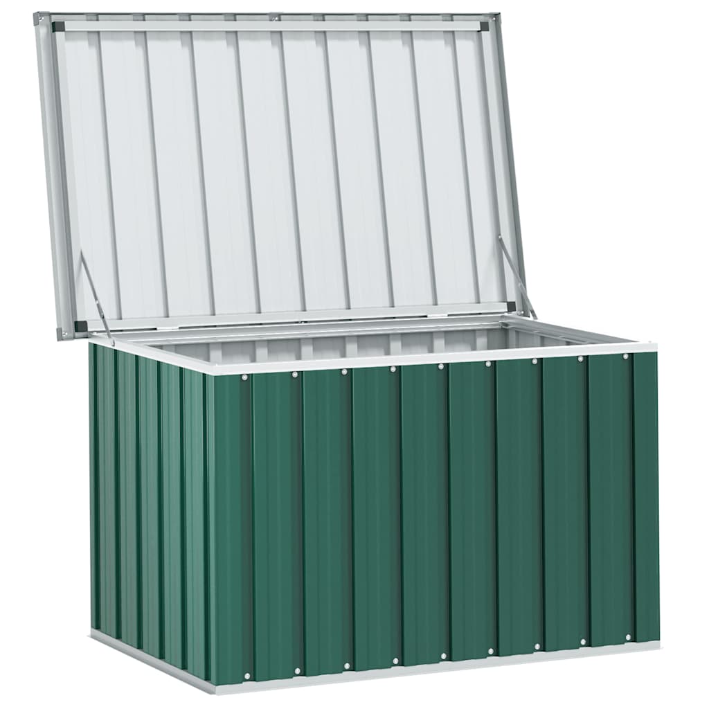 Caja de almacenamiento para jardín verde 109x67x65 cm