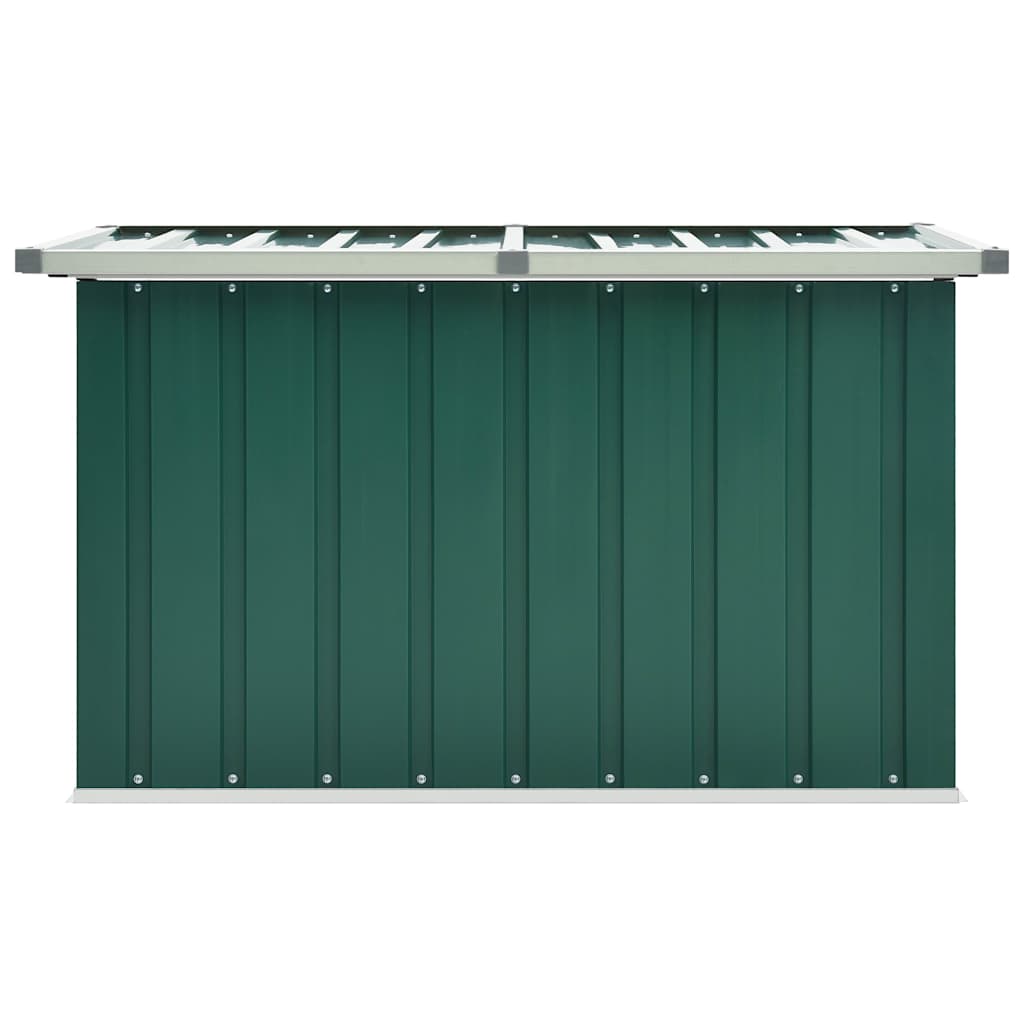 Caja de almacenamiento para jardín verde 109x67x65 cm