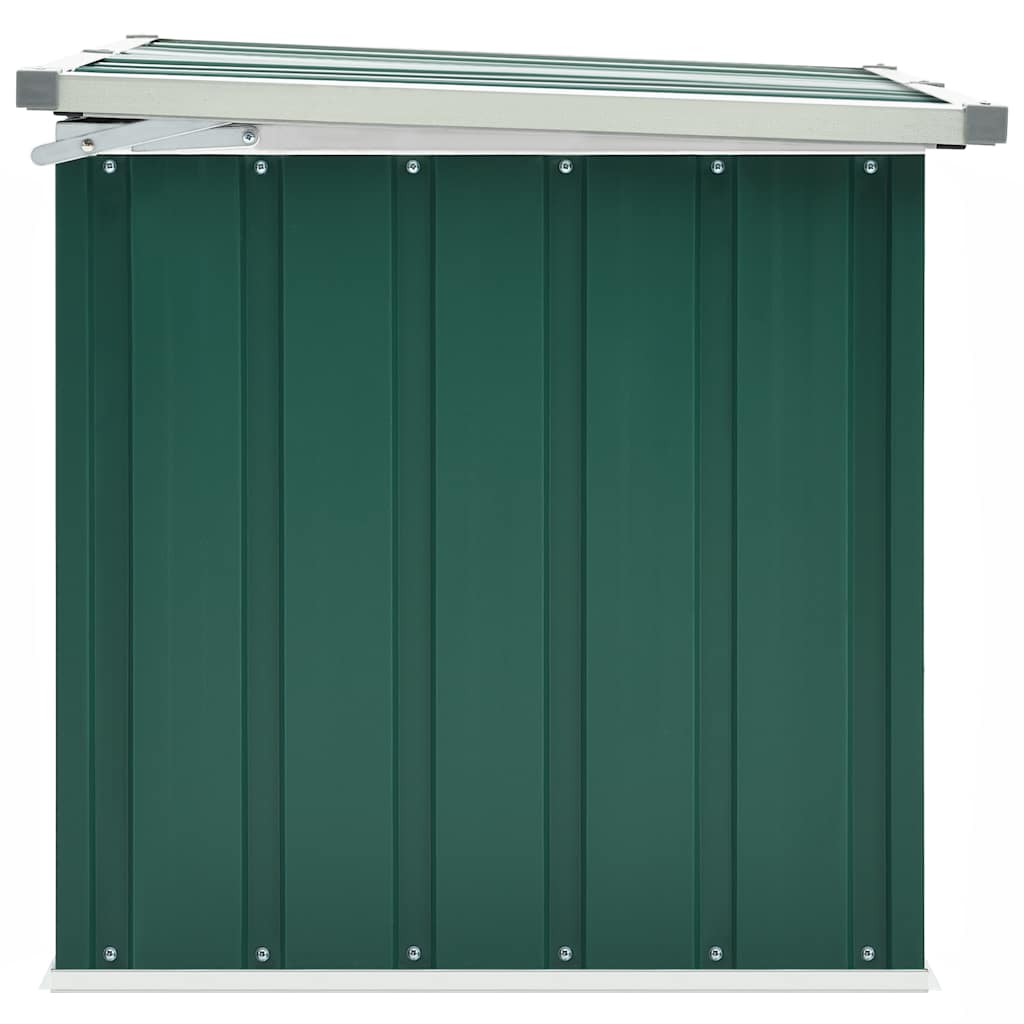 Caja de almacenamiento para jardín verde 109x67x65 cm