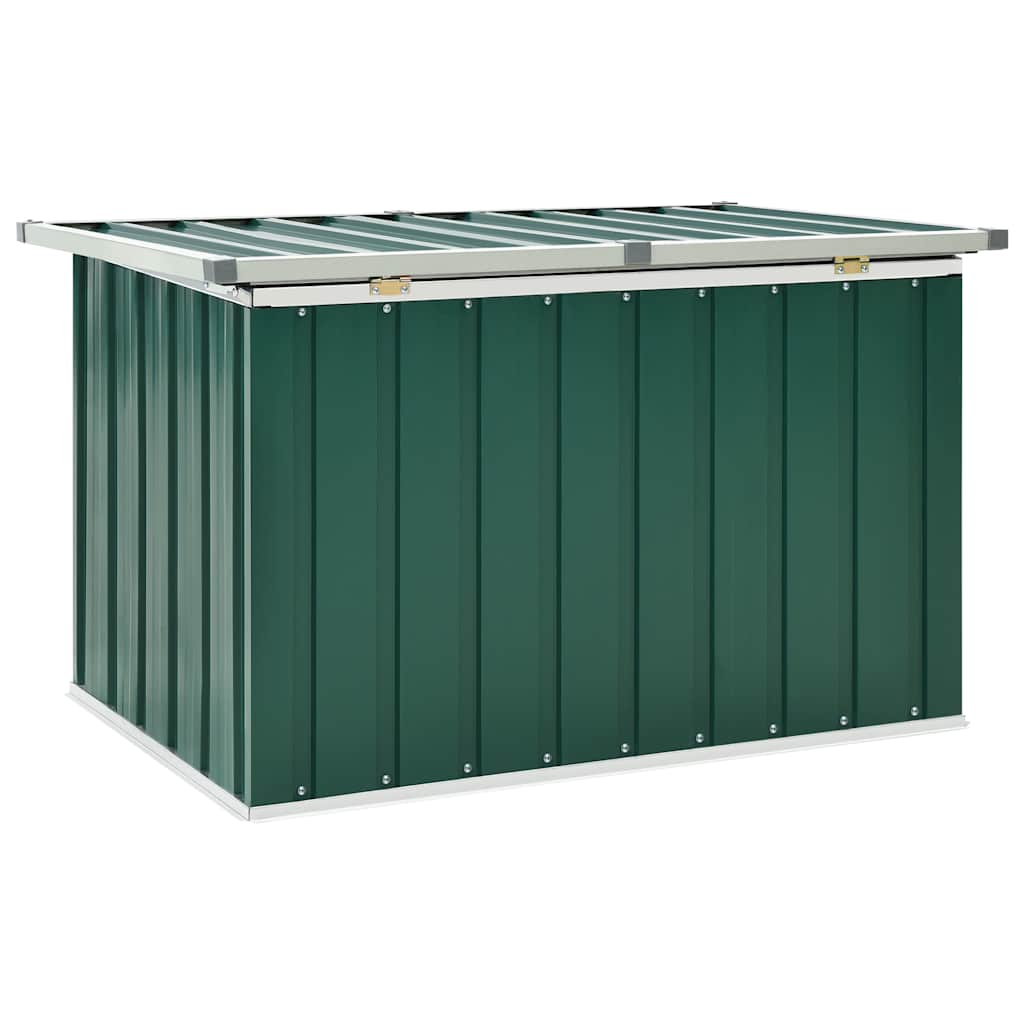 Caja de almacenamiento para jardín verde 109x67x65 cm
