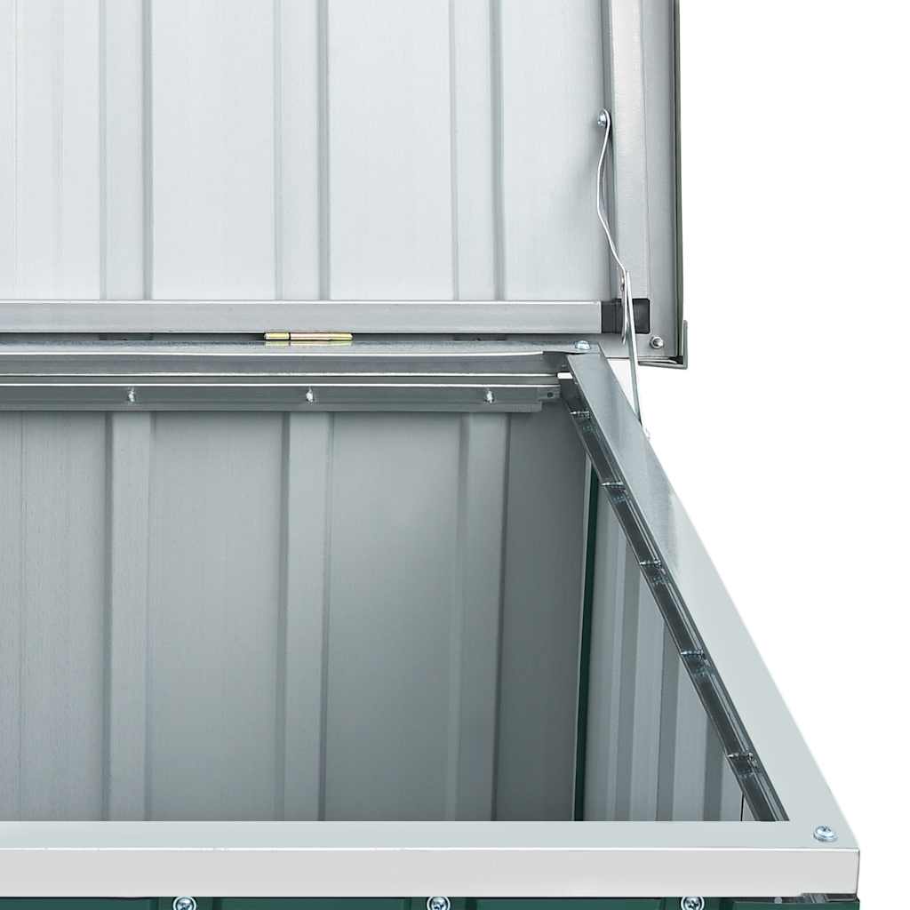 Caja de almacenamiento para jardín verde 109x67x65 cm