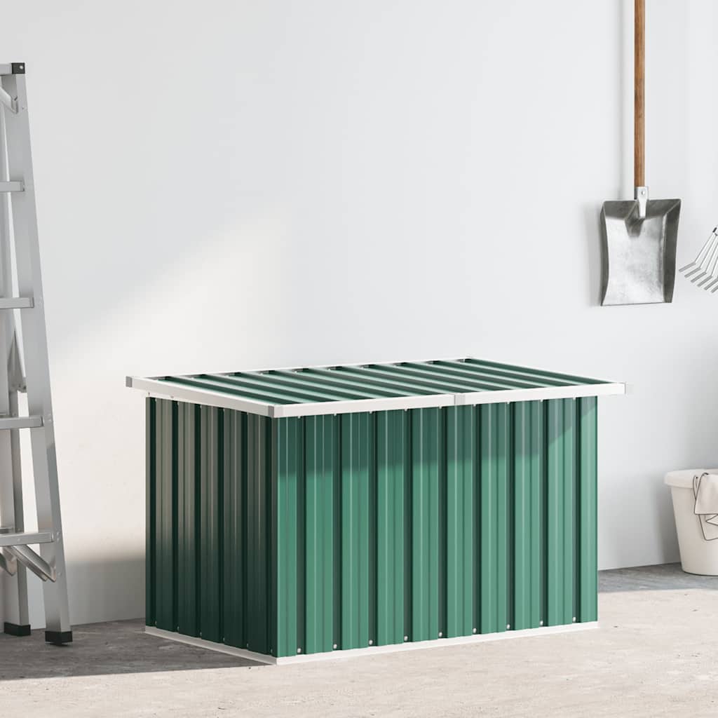 Caja de almacenamiento para jardín verde 109x67x65 cm