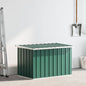 Caja de almacenamiento para jardín verde 109x67x65 cm