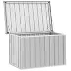 Caja de almacenaje para jardín gris 109x67x65 cm