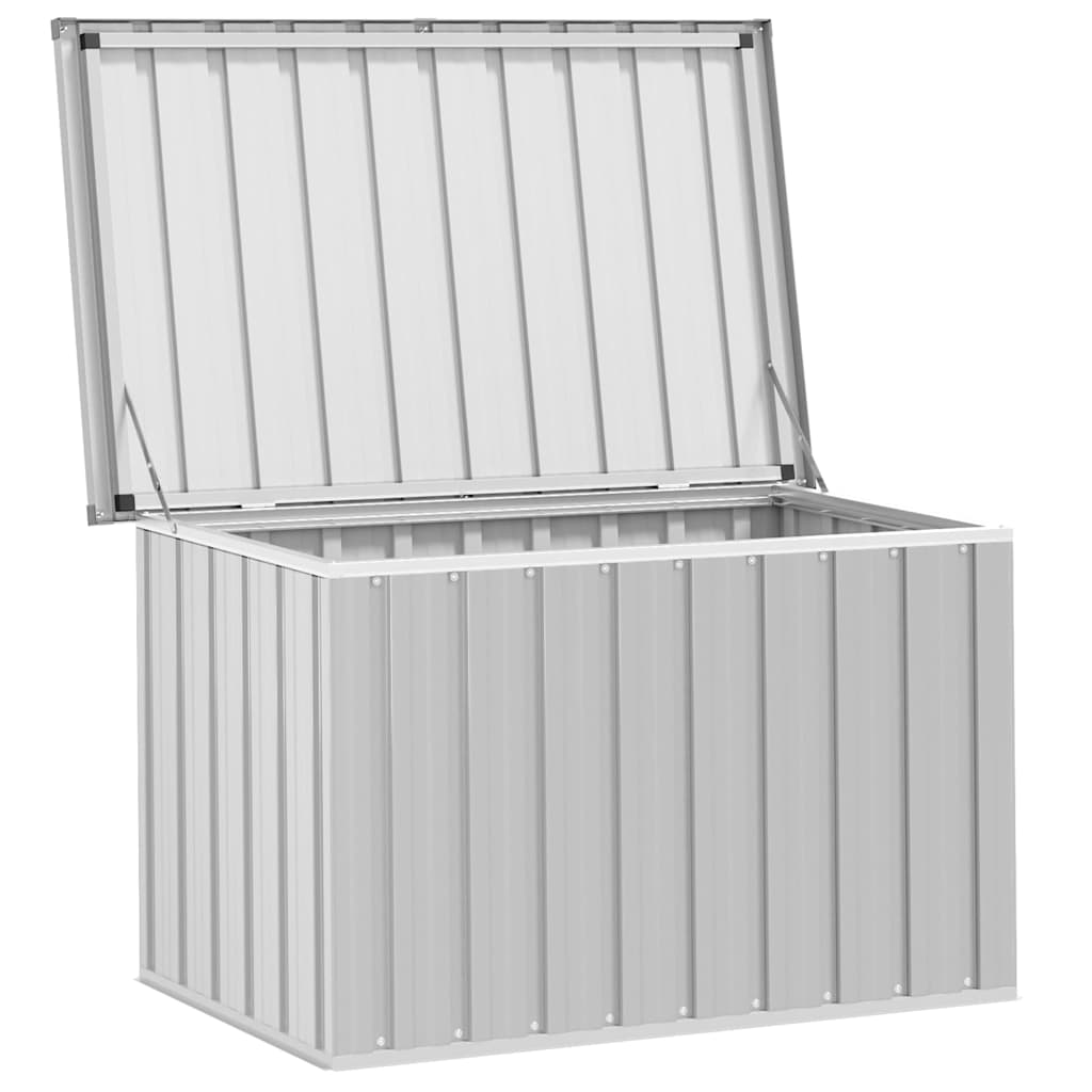 Caja de almacenaje para jardín gris 109x67x65 cm
