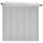 Caja de almacenaje para jardín gris 109x67x65 cm