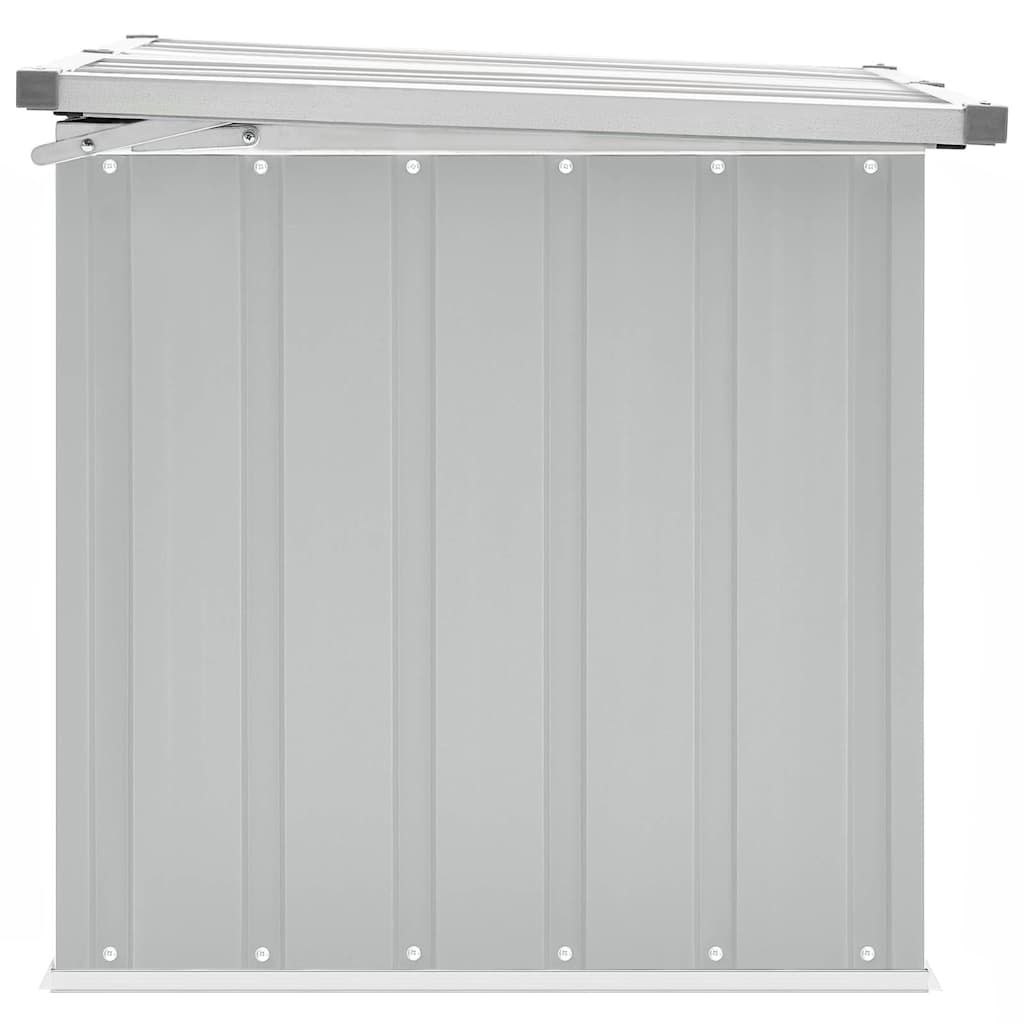 Caja de almacenaje para jardín gris 109x67x65 cm