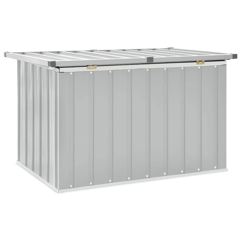 Caja de almacenaje para jardín gris 109x67x65 cm