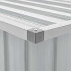 Caja de almacenaje para jardín gris 109x67x65 cm