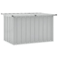 Caja de almacenaje para jardín gris 109x67x65 cm