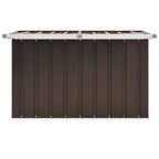 Caja de almacenaje para jardín marrón 109x67x65 cm