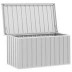 Caja de almacenaje para jardín gris 129x67x65 cm