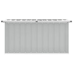 Caja de almacenaje para jardín gris 129x67x65 cm