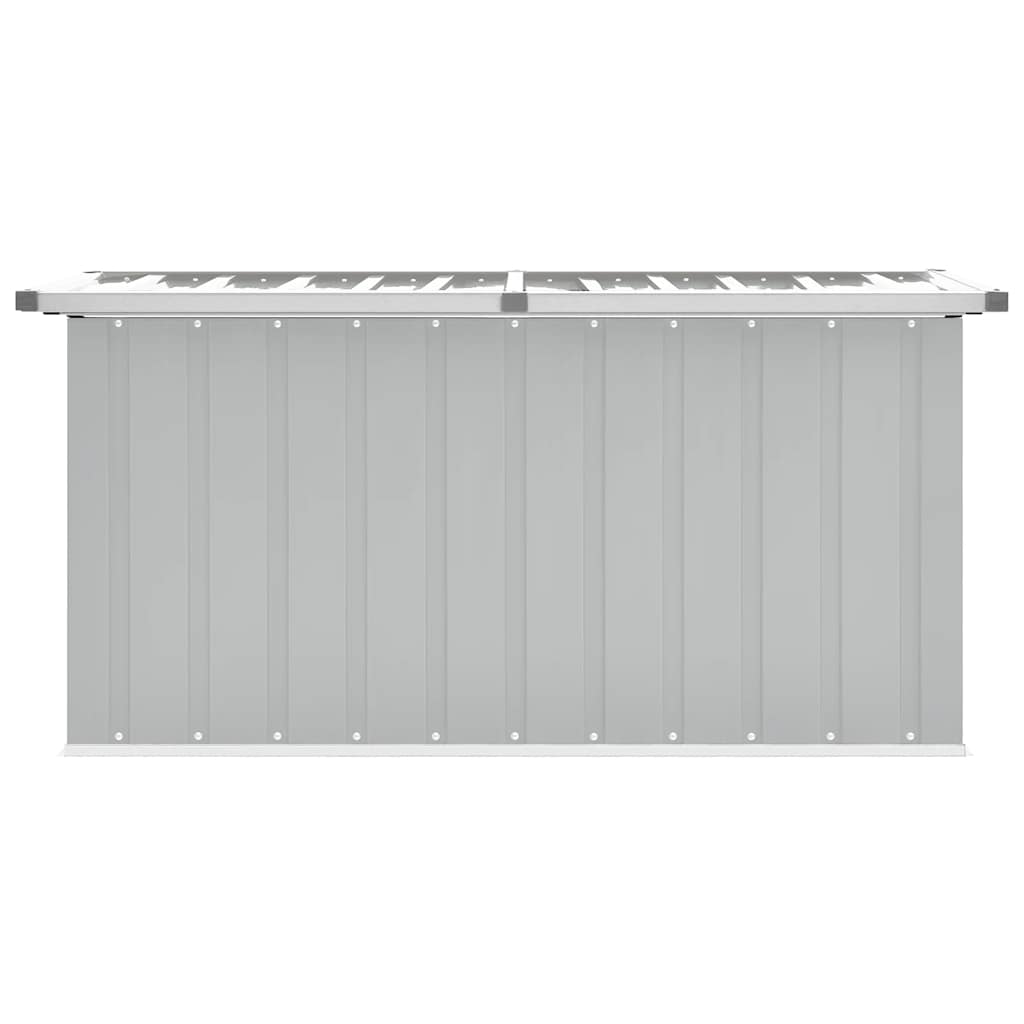 Caja de almacenaje para jardín gris 129x67x65 cm