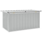 Caja de almacenaje para jardín gris 129x67x65 cm