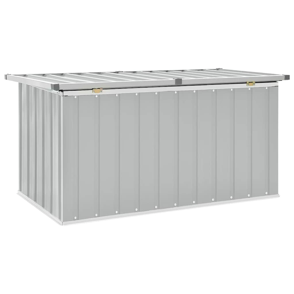 Caja de almacenaje para jardín gris 129x67x65 cm